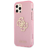 Guess Glitter 4G Big Logo - iPhone 12 Pro Max Case (pink)