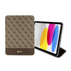 Guess 4G Stripe Allover - pouzdro pro iPad 10,9" (2022) (hnědé)