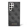 Pouzdro Guess 4G Bottom Stripe Metal Logo Collection - Samsung Galaxy S23 Ultra (černé)