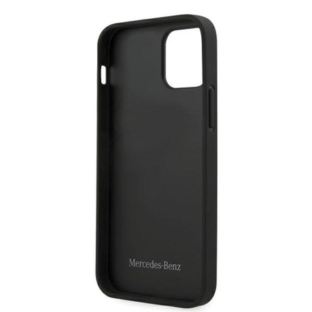 Mercedes Leather Wave Line - Coque iPhone 12 / iPhone 12 Pro (noir)