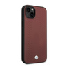 BMW Leather Diamond Pattern - Case for iPhone 14 (Burgundian)