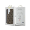 Guess 4G Metal Gold Logo - Étui Samsung Galaxy S24 Ultra (marron)