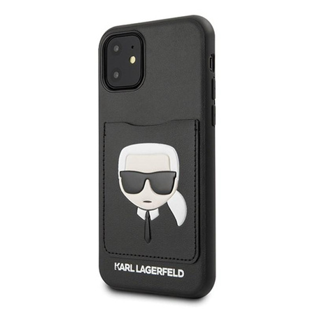 Karl Lagerfeld CardSlot - iPhone 11 case with card pocket (Black)