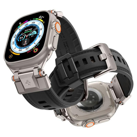 Spigen DuraPro Armor PU - Strap for Apple Watch 42/44/45/49 mm (black)