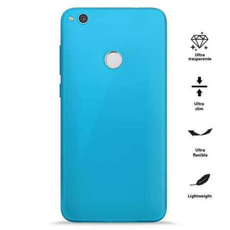 PURO 0.3 Nude - Etui Huawei P8 Lite (2017) / Honor 8 Lite (Bleu fluo)