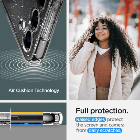 Spigen Liquid Crystal Glitter - Pouzdro pro Samsung Galaxy S23 (Transparentní)