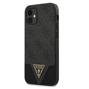Guess 4G Triangle Kollektion - iPhone 12 mini Tasche (grau)