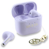 Guess Glossy Effect Printed Classic Logo & Charm - TWS Bluetooth Headphones + Charging Case (Lavender)
