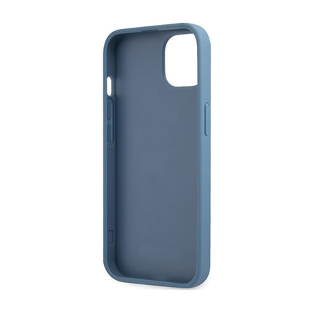 Guess 4G Bottom Stripe Metal Logo Collection - pouzdro pro iPhone 15 (modré)