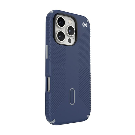 Speck Presidio2 Grip ClickLock & MagSafe - iPhone 16 Pro Case (Coastal Blue / Dust Grey / White)