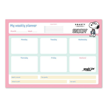 Snoopy - Weekly planner 54 pages A3
