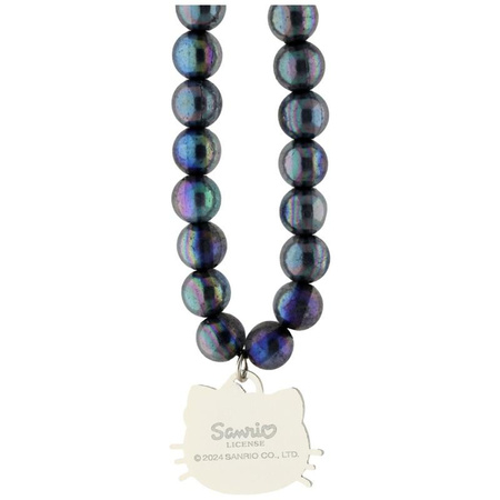 Hello Kitty Pearls Kitty Head - Phone Charm (Black)