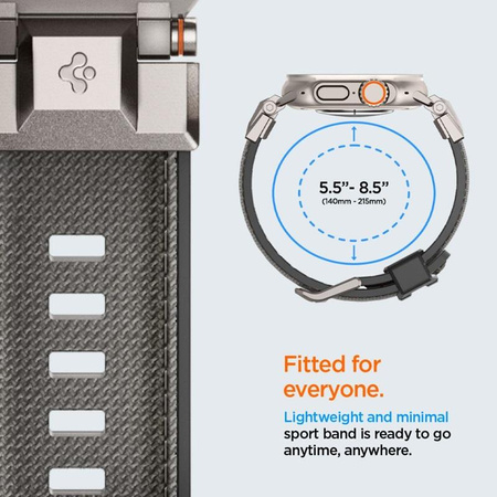 Spigen DuraPro Armor - Band for Apple Watch 44/45/46/49 mm (Grey)