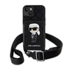 Karl Lagerfeld Crossbody NFT Saffiano Monogram Iconic - pouzdro pro iPhone 14 (černé)