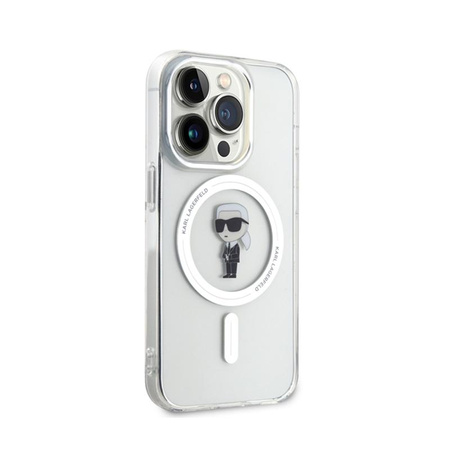 Karl Lagerfeld IML Ikonik MagSafe - iPhone 15 Pro Tasche (Transparent)