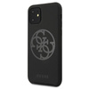 Guess Silicone 4G Tone to Tone - iPhone 11 Hülle (Schwarz)