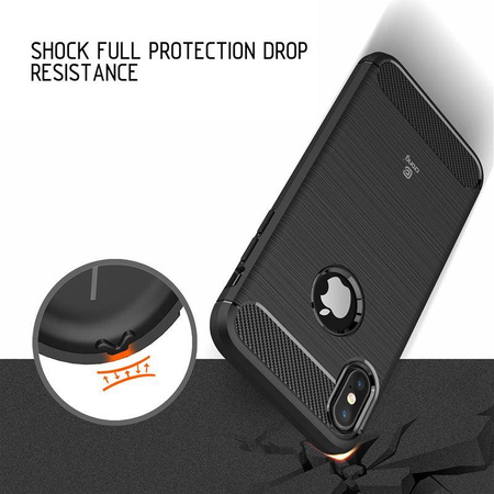 Crong Soft Armour Cover - iPhone Xs / X Case (black)