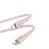 PURO ICON Soft Cable - USB-C na USB-C 1,5 m (Dusty Pink)