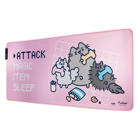 Pusheen - Tapis de jeu LED XXL (90 x 40 cm)