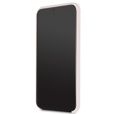 Pouzdro Karl Lagerfeld Fullbody Silicone Iconic - iPhone 11 Pro Max (růžové)