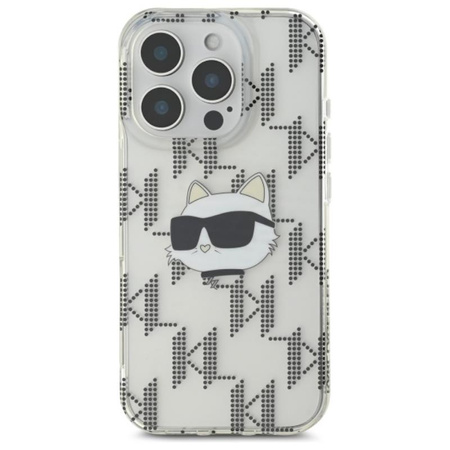 Karl Lagerfeld IML Choupette Head Electroplated - Case for iPhone 16 Pro Max (transparent)