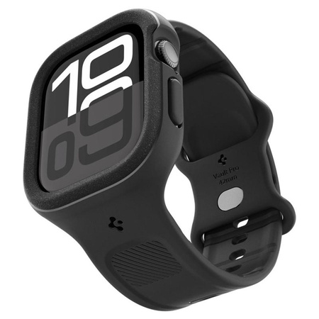 Spigen Vault Pro - Bracelet avec étui pour Apple Watch 10 42 mm (Noir mat)