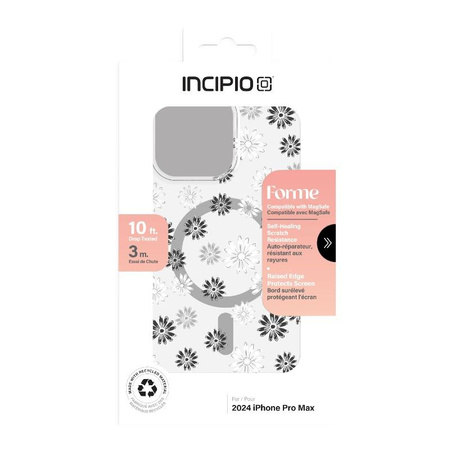 Incipio Forme MagSafe - Pouzdro iPhone 16 Pro Max (Ditzy Floral Silver)