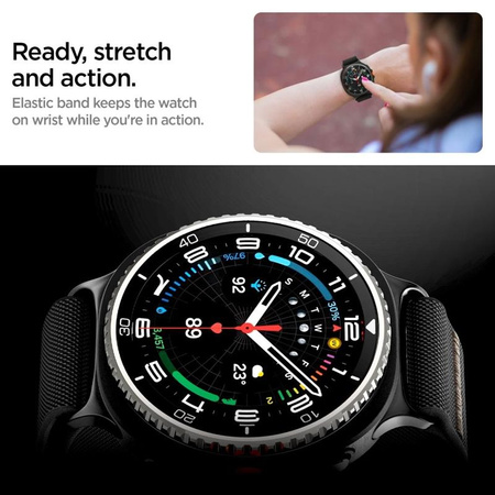 Spigen Fit Lite - Strap for Samsung Galaxy Watch 8 / 8 Classic 40 / 44 / 46 mm (Black)