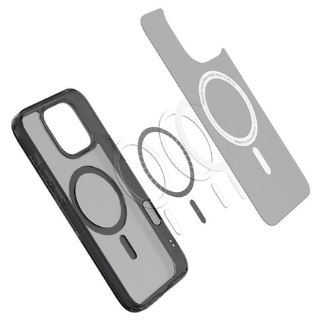 Spigen Ultra Hybrid T MagSafe - tok iPhone 16 Pro készülékhez (Frost Black)