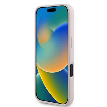 Karl Lagerfeld Silikonové pouzdro MagSafe - iPhone 16 Plus (růžové)