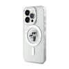 Karl Lagerfeld Karl & Choupette Glitter MagSafe - iPhone 14 Pro tok (átlátszó)