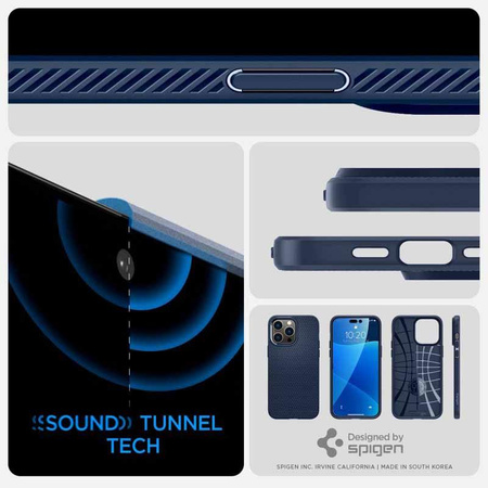 Spigen Liquid Air - pouzdro pro iPhone 14 Pro (námořnická modrá)