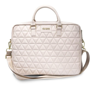 Guess Quilted Computer Bag - 15" Notebook Bag (pink)