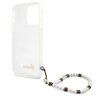 Guess White Pearl Strap - Coque iPhone 13 Pro (Transparent)