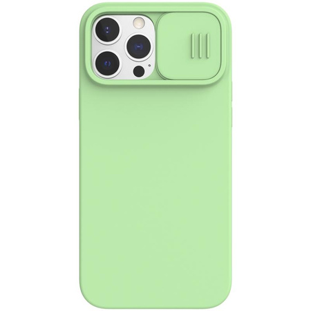 Nillkin CamShield Silky Magnetic - Apple iPhone 13 Pro Max Hülle mit Kameraabdeckung (Mintgrün)