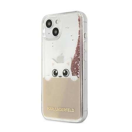 Karl Lagerfeld K-Peek A Boo - iPhone 11 Pro Max tok (csillogó rózsaszín arany)