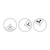 Küchenprofi - Stainless steel spice container with window and 3 dispensing strainers 8x5 cm