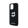 Karl Lagerfeld Silicone Choupette Head MagSafe - iPhone 15 Pro Case (black)