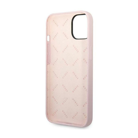 Guess Silicone Triangle Logo - iPhone 14 Case (purple)