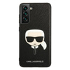 Karl Lagerfeld Saffiano Ikonik Karl`s Head - Etui Samsung Galaxy S21 FE (czarny)