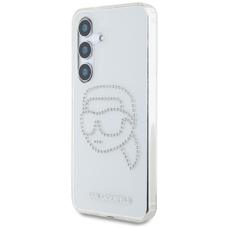 Karl Lagerfeld Rhinestones Karl Head Logo - Samsung Galaxy S25 Case (Transparent)