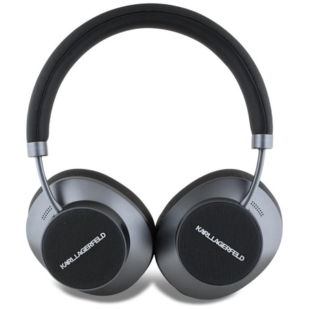 Karl Lagerfeld Saffiano hosszúkás - Bluetooth ANC + ENC vezeték nélküli fülhallgató (fekete)