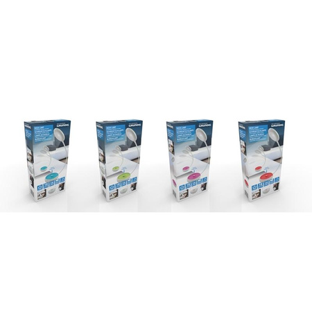 Grundig - Składana lampka biurowa LED 15cm (różowy)