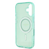 Guess IML Rhinestones MagSafe - Coque iPhone 16 (vert)