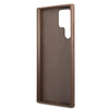 Guess 4G Metal Gold Logo - Étui Samsung Galaxy S22 Ultra (marron)