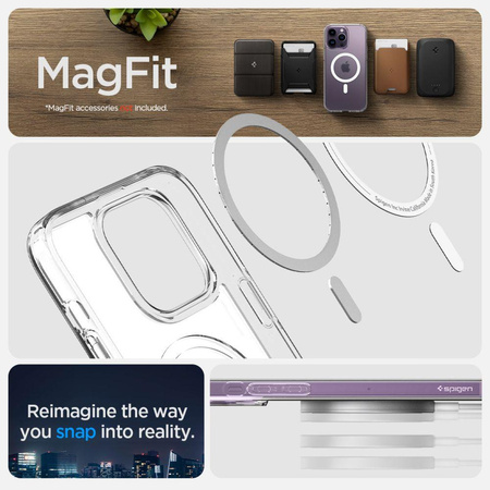 Spigen Ultra Hybrid Mag MagSafe – Etui do iPhone 14 Pro Max (Frost Clear)