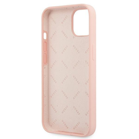 Guess szilikon 4G Big Logo - iPhone 13 tok (rózsaszín)