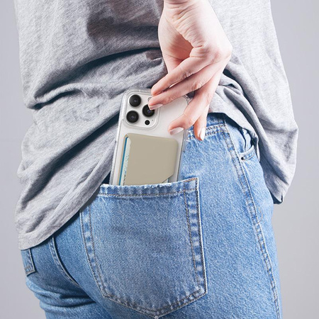 Speck ClickLock Wallet For MagSafe - Portefeuille magnétique MagSafe (Pale Oak)