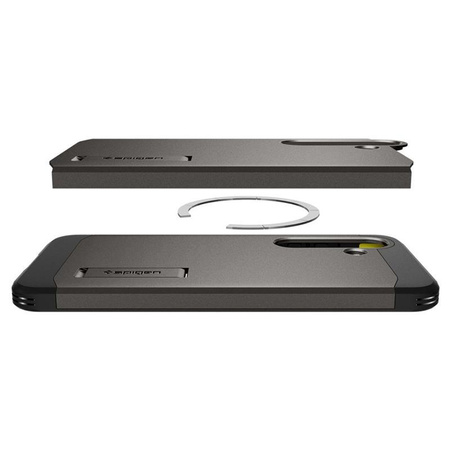 Spigen Tough Armor MagSafe - étui pour Samsung Galaxy S25+ (Gunmetal)