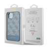 Guess 4G Bottom Stripe Metal Logo Collection - pouzdro pro iPhone 15 (modré)